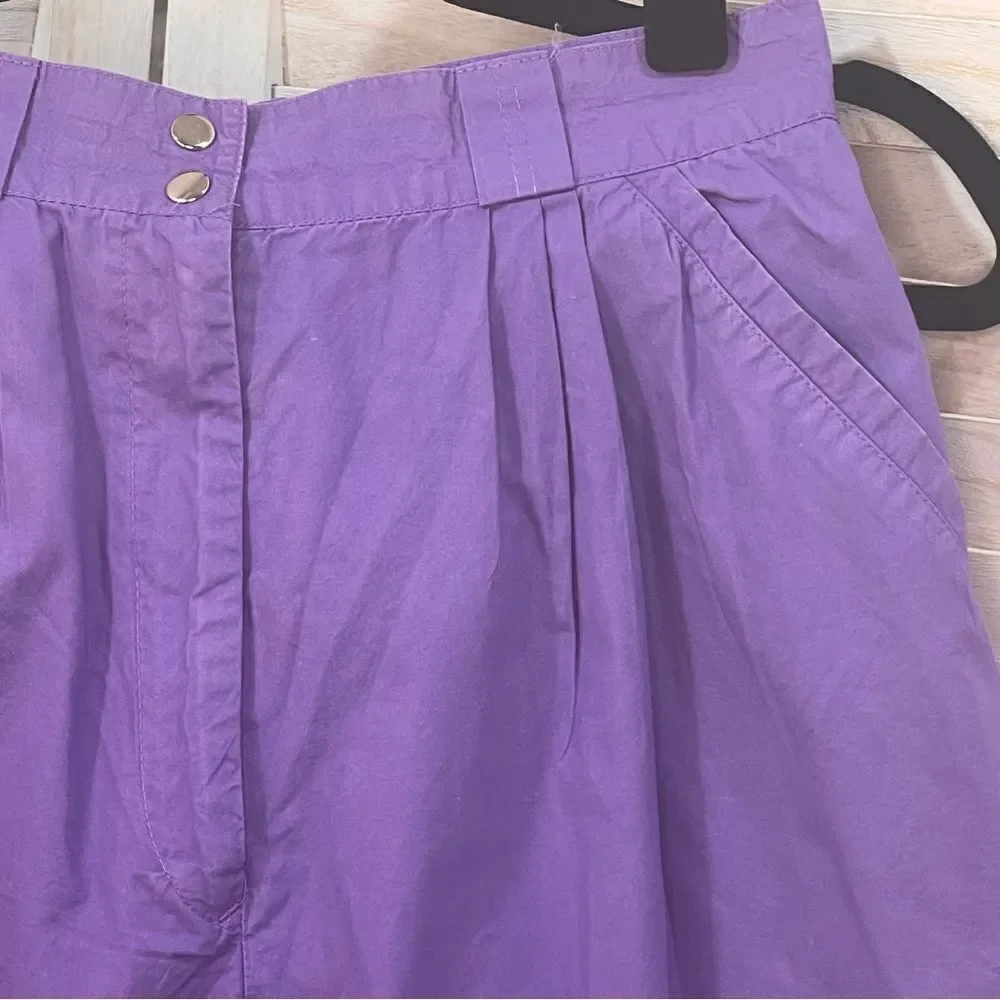 Chrstian Dior Actifs Vintage 80s High Waisted Bermuda Shorts 10 / Small